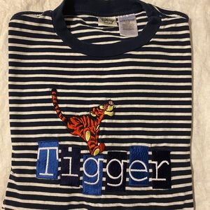 Vintage Disney Store Striped Tigger Tee XL